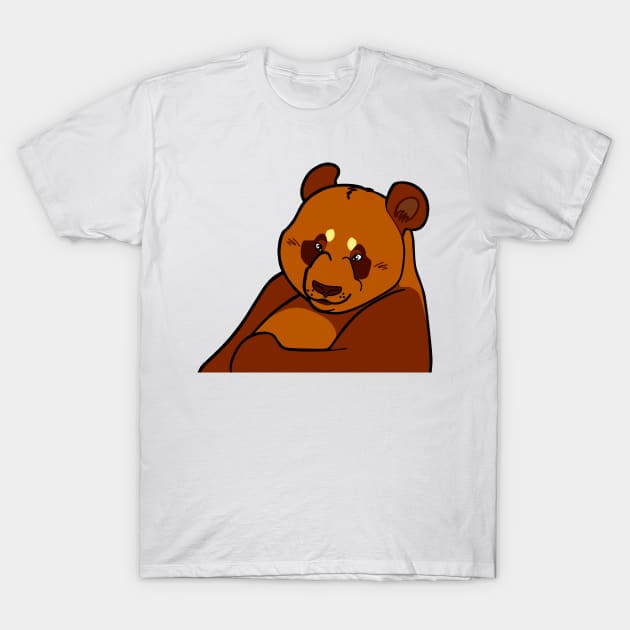 The Best Brown Panda Bear T-Shirt by RockyHay